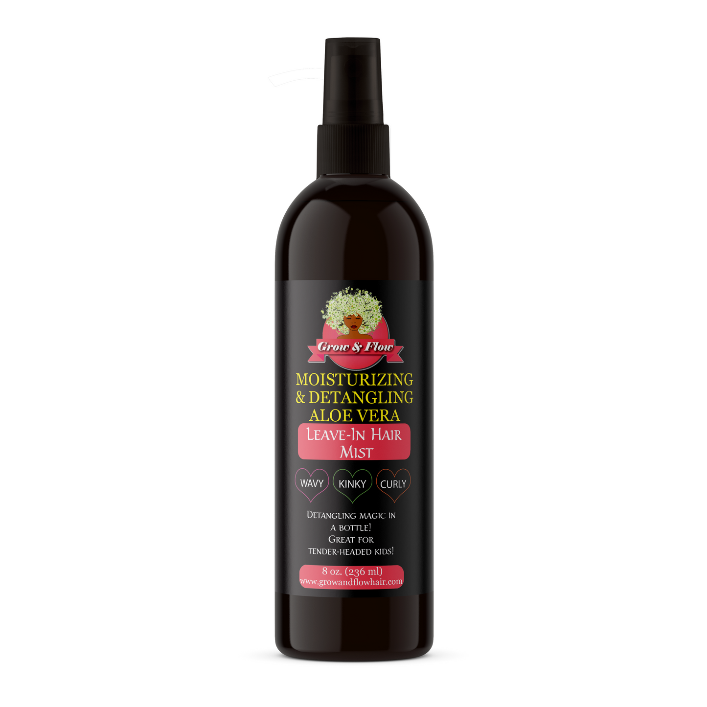 Grow & Flow Moisturizing & Detangling Leave-in Aloe Vera Hair Mist