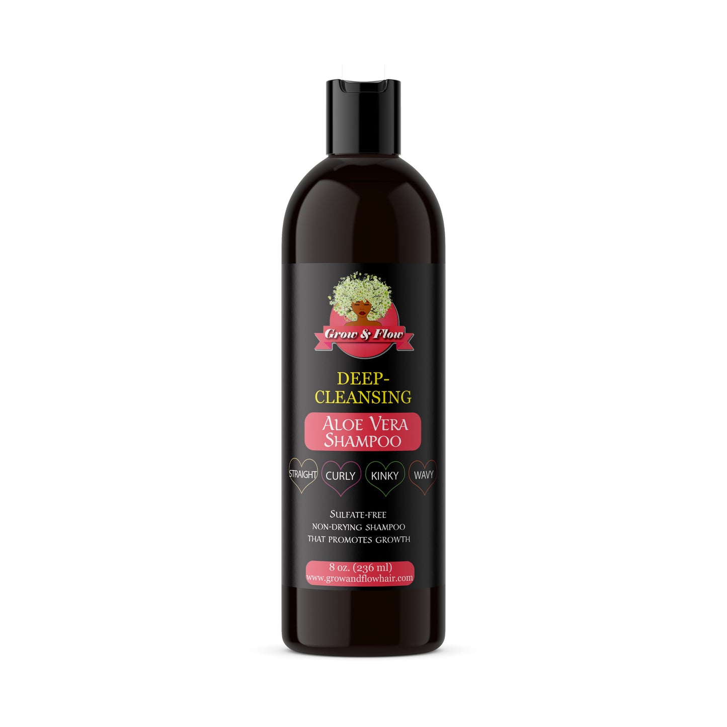 Grow & Flow Deep-Cleansing Aloe Vera Shampoo