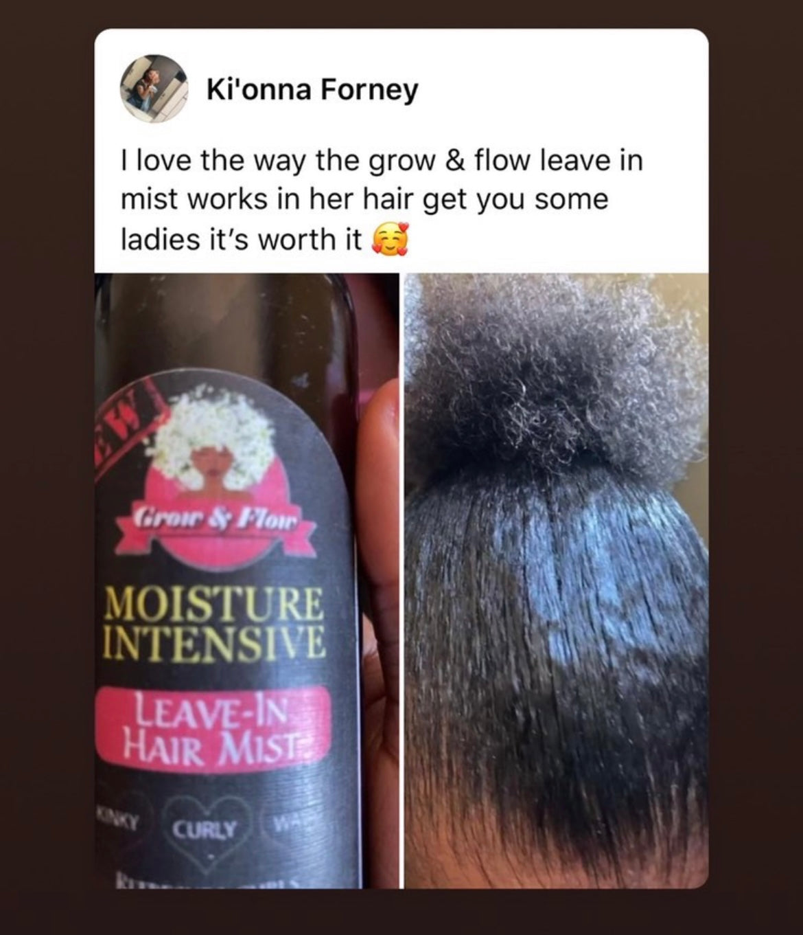 Grow & Flow Moisturizing & Detangling Leave-in Aloe Vera Hair Mist