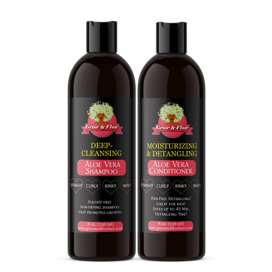 Grow & Flow Moisturizing Shampoo & Detangling Conditioner Duo